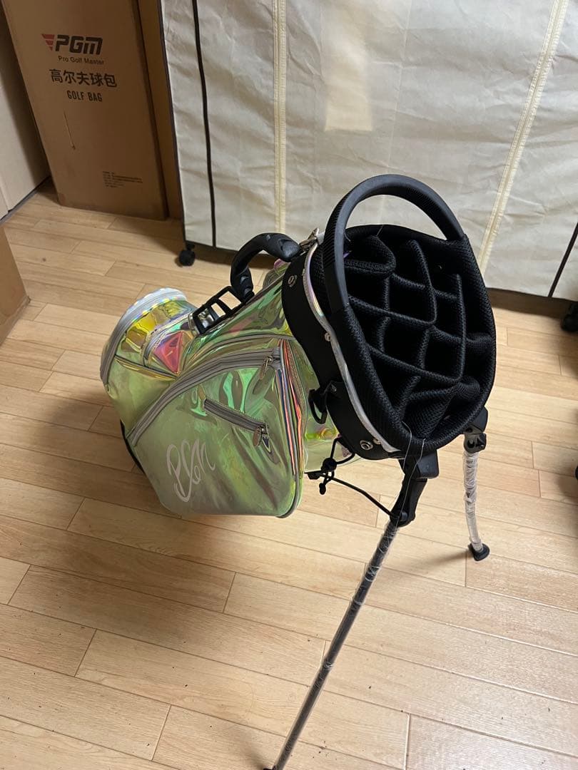 PGM 虹色 オーロラ　スタンドキャディバッグ