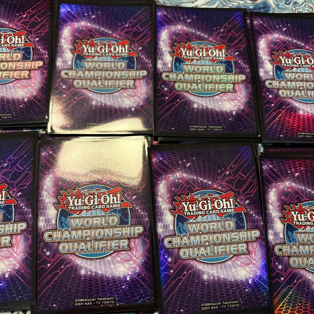 遊戯王　wcq 2014 スリーブ　パープル　紫　100枚　中古