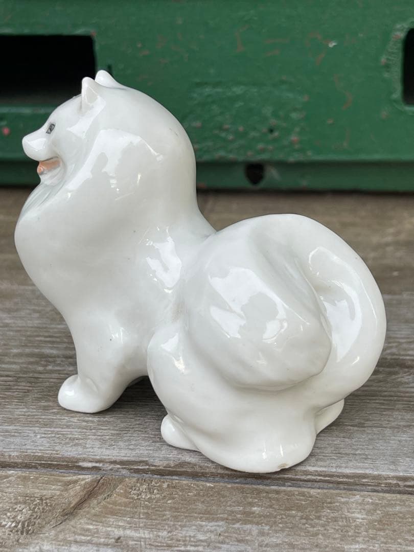 希少 ロモノーソフ製 サモエド EXPO70 フィギュリン ソビエト館 ソ連