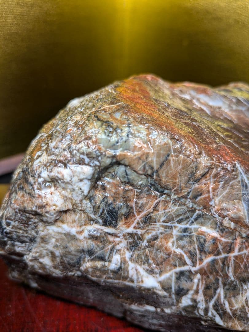 赤石 原石 5色混在 約2,4kg 天然石 未加工 鑑賞用 水石 希少 レア