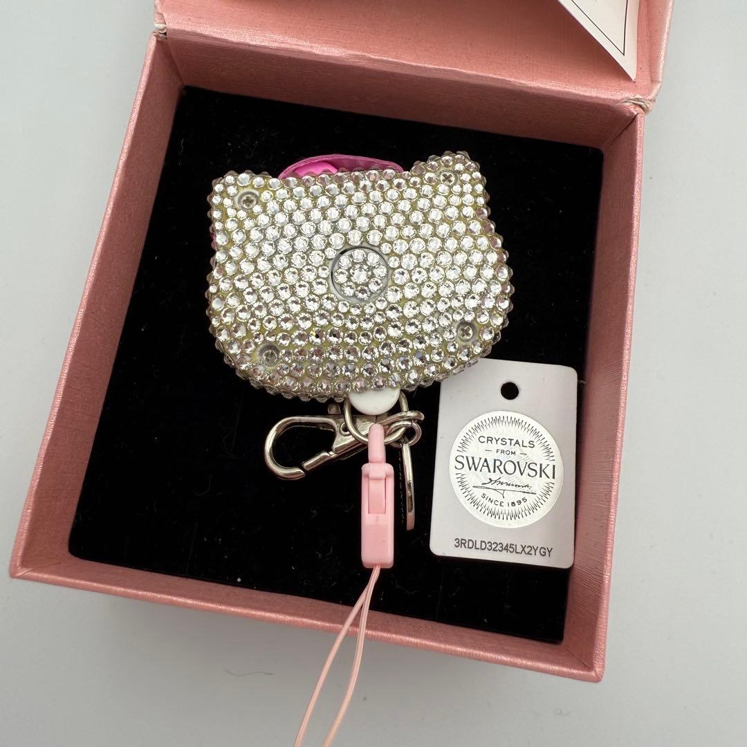 キティ スワロフスキー 収納式ネックストラップ