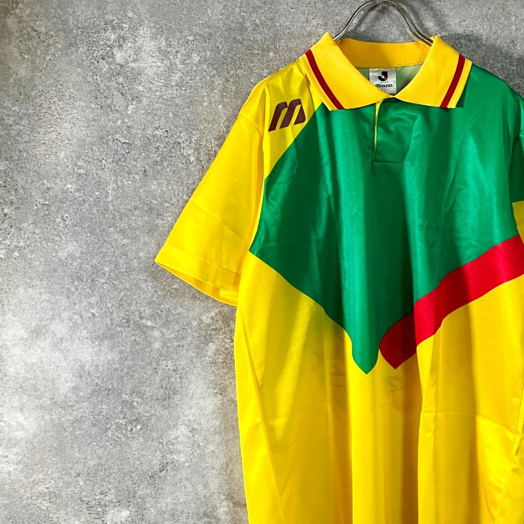 Mizuno　サッカーウェア　ジェフユナイテッド千葉　イエロー　サイン　半袖