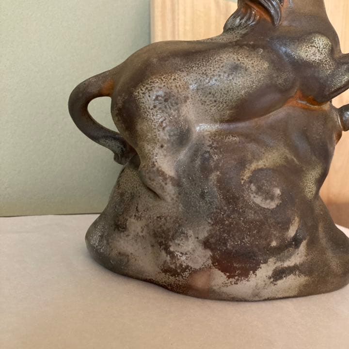 備前焼　松井與之作　干支置物　午　その2