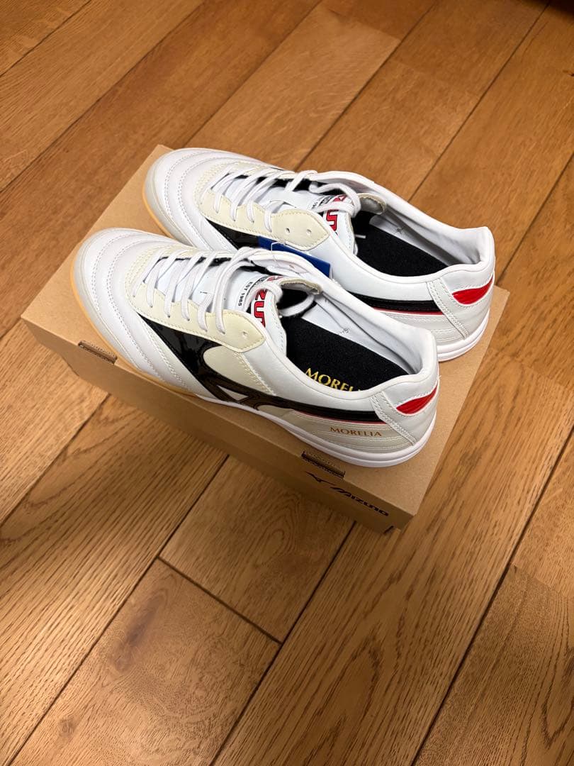 新品未使用　ミズノ モレリアIN 25.0cm フットサルシューズ ホワイト