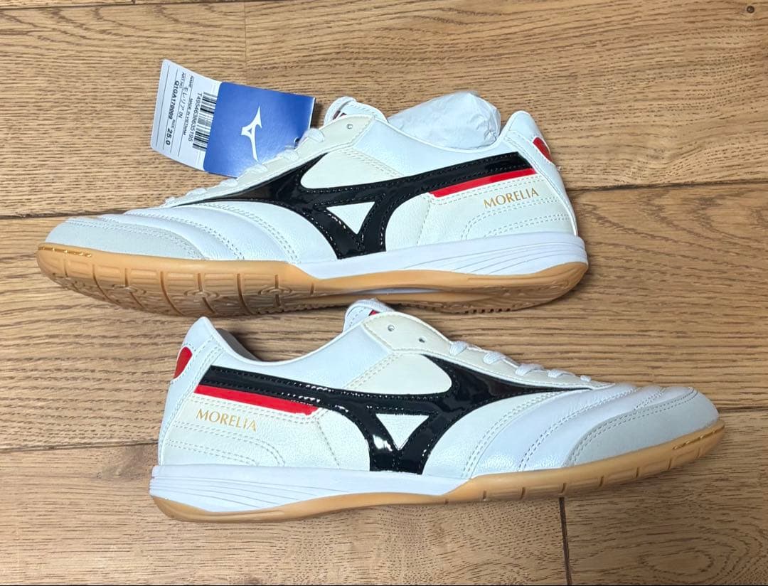 新品未使用　ミズノ モレリアIN 25.0cm フットサルシューズ ホワイト