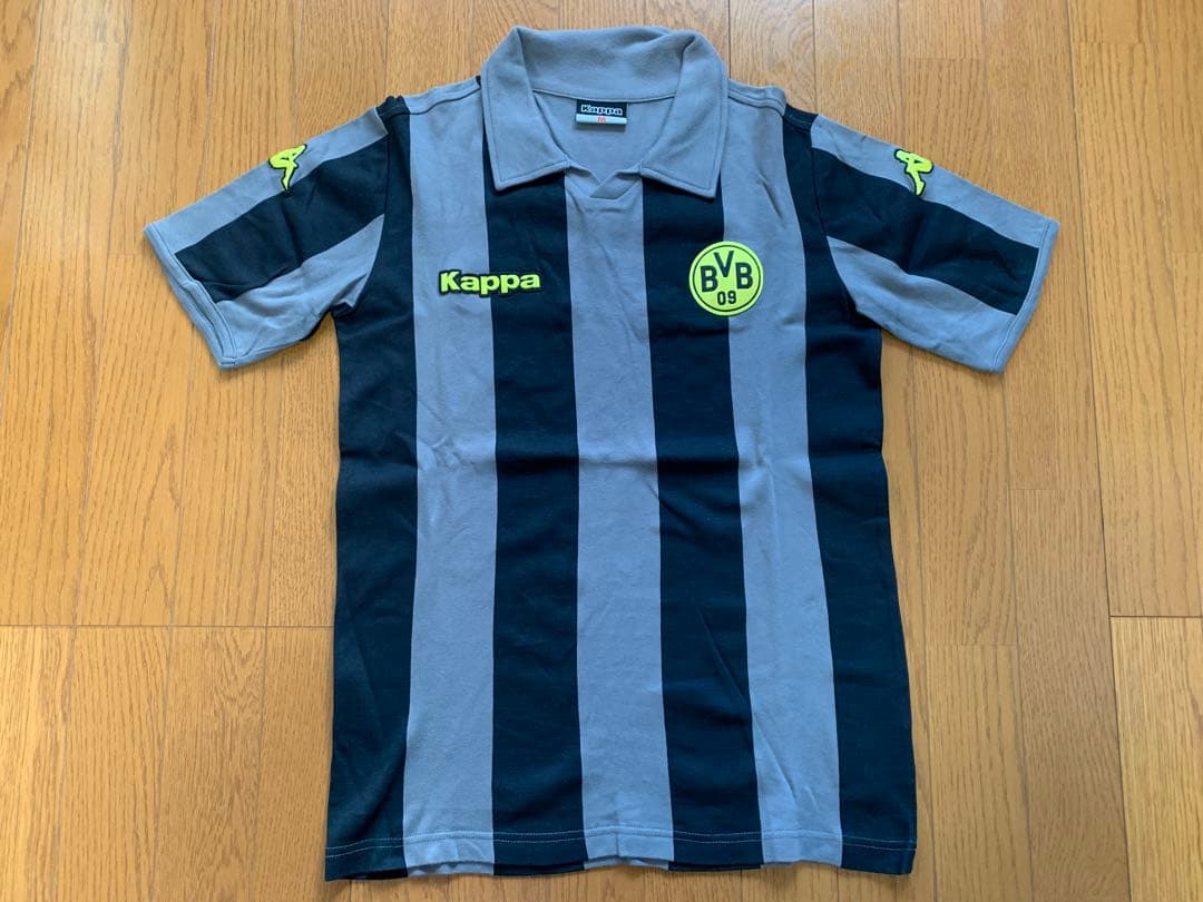 【激レア】Kappa ボルシアドルトムントユニフォームMサイズ グレー/ブラック