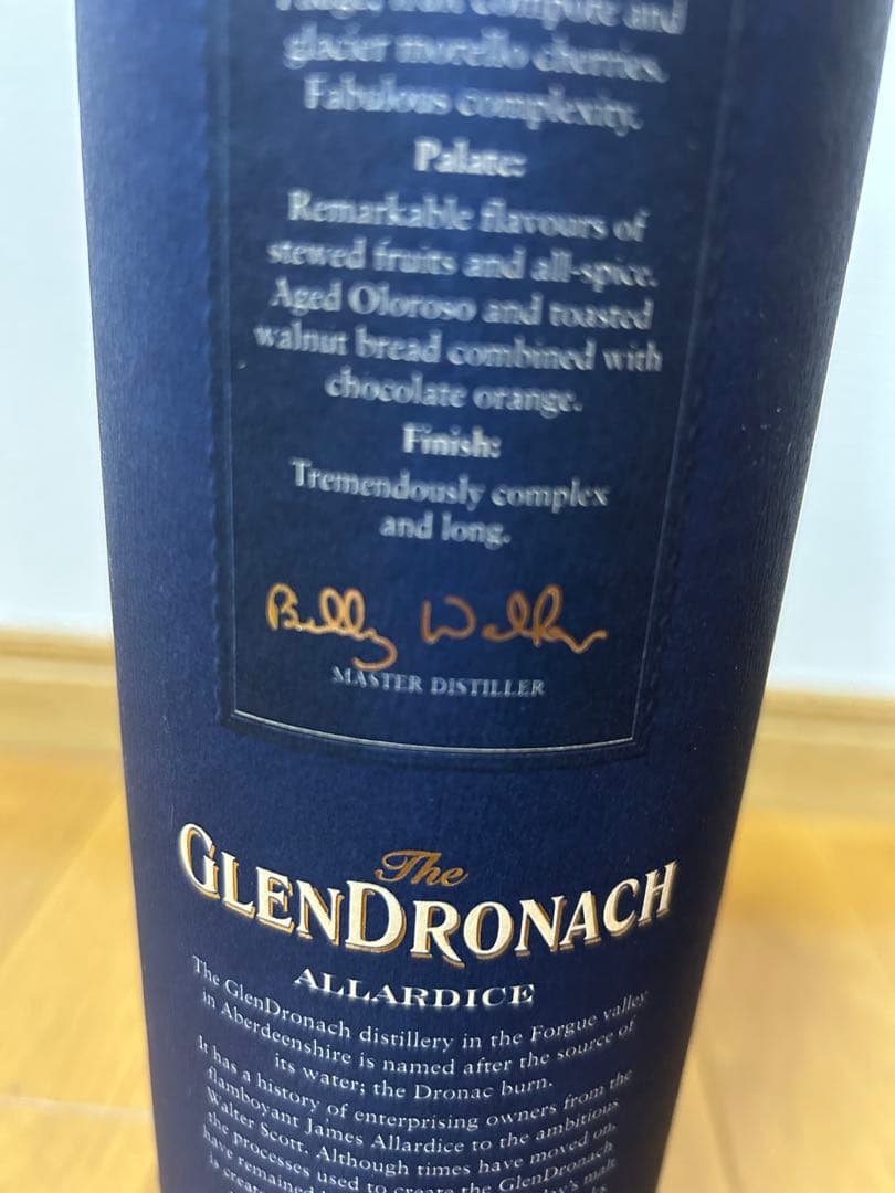 GlenDronach 18年*Billy walker version