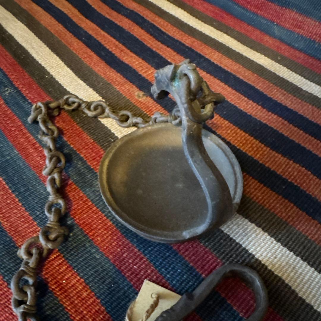 インドブラス吊るし灯明L