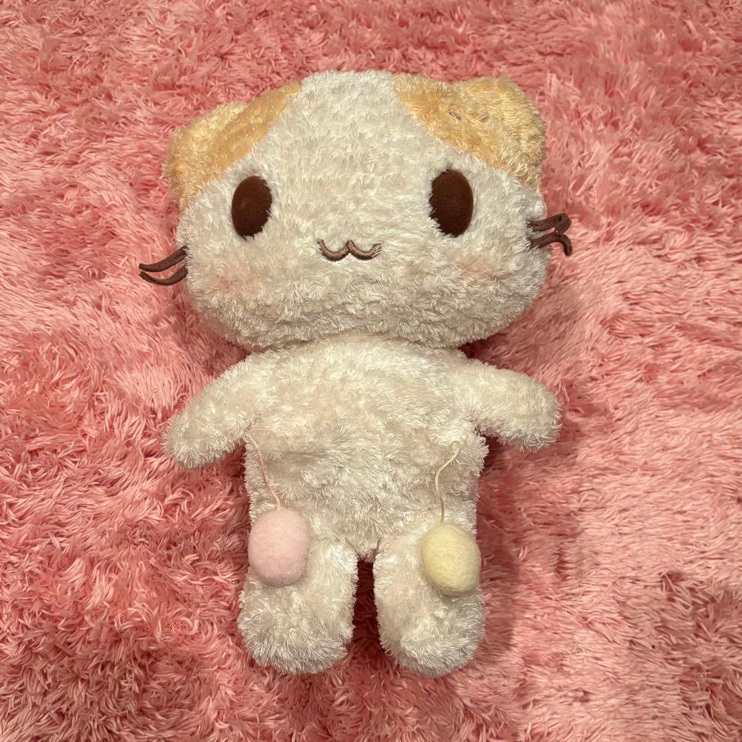 レア　マシュマロみたいなふわふわにゃんこ　ぬいぐるみ　サンリオ　レトロ