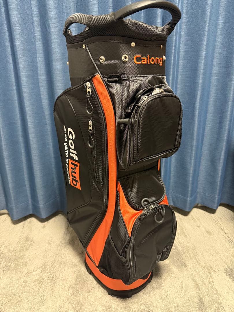 新品 未使用 キャディバッグ golf hub 9.5型 ゴルフバッグ
