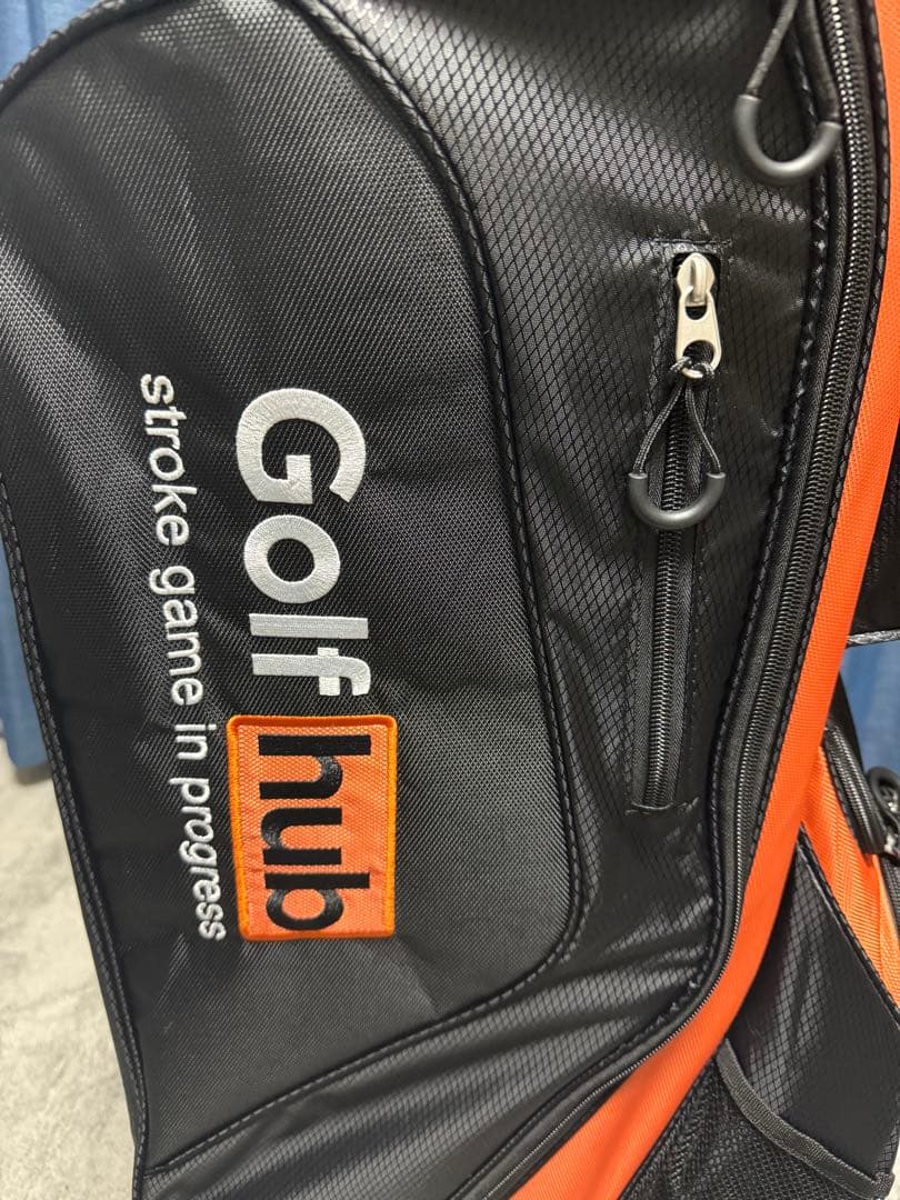 新品 未使用 キャディバッグ golf hub 9.5型 ゴルフバッグ