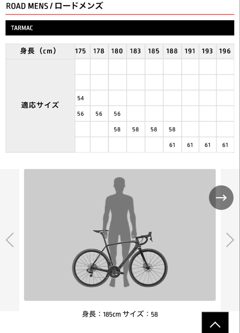 スペシャライズド S-WORKS TARMAC SL8 58 フレームセット
