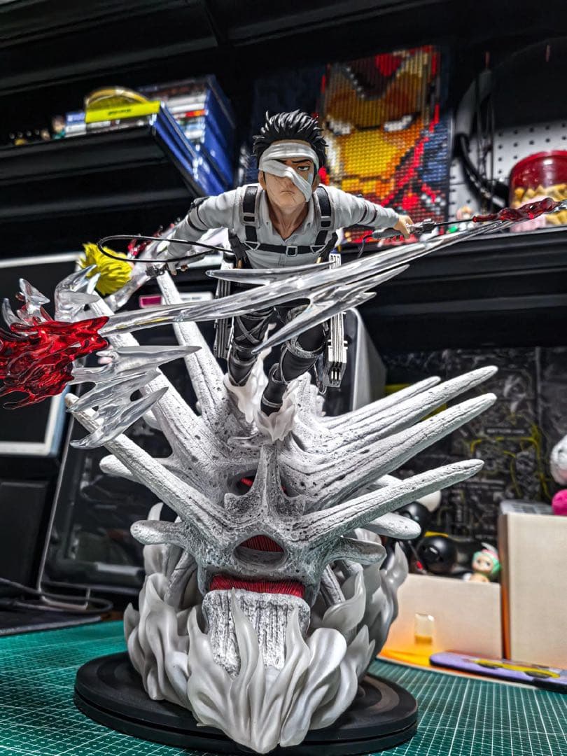 進撃の巨人 調査兵団 兵長 リヴァイ ガレージキット フィギュア 塗装済み