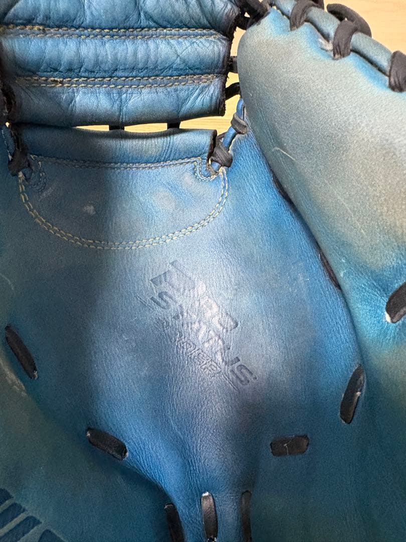 ZETT PROSTATUS 軟式グローブ 青　古田