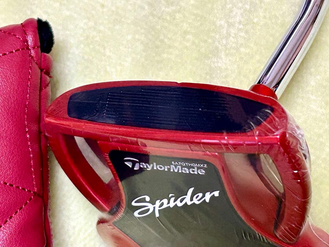 新品 スパイダー レッド パター ダブルベンド 34インチ