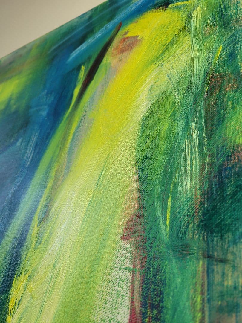 No.4「青の光景」絵画 油絵 キャンバス直筆