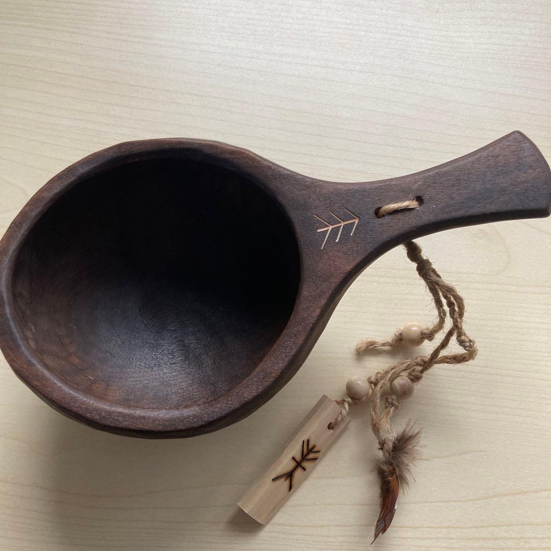 【新品】ソウルオブシベリア　#4 ホワイトペンダント　ククサ　No.8002