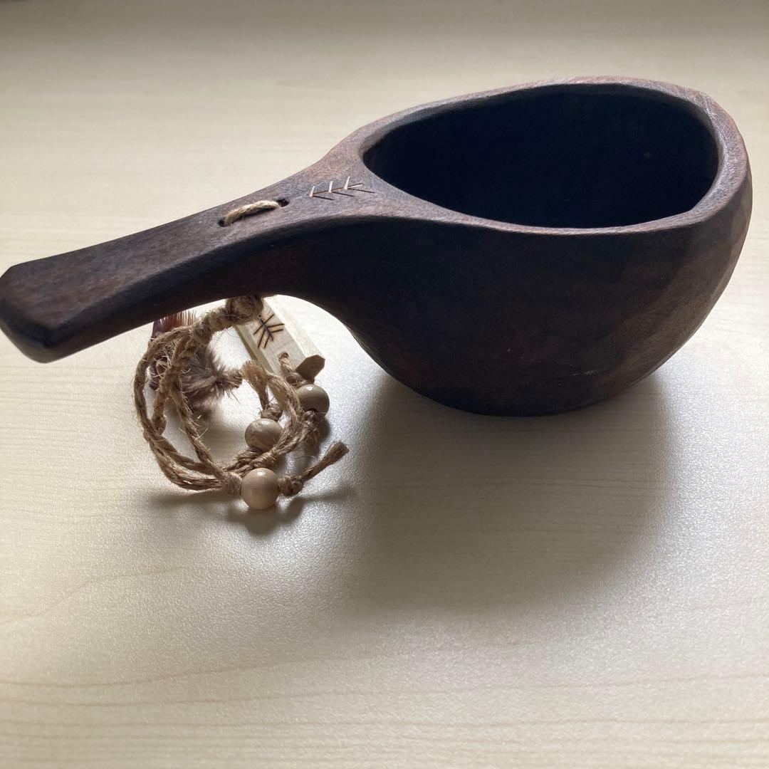 【新品】ソウルオブシベリア　#4 ホワイトペンダント　ククサ　No.8002