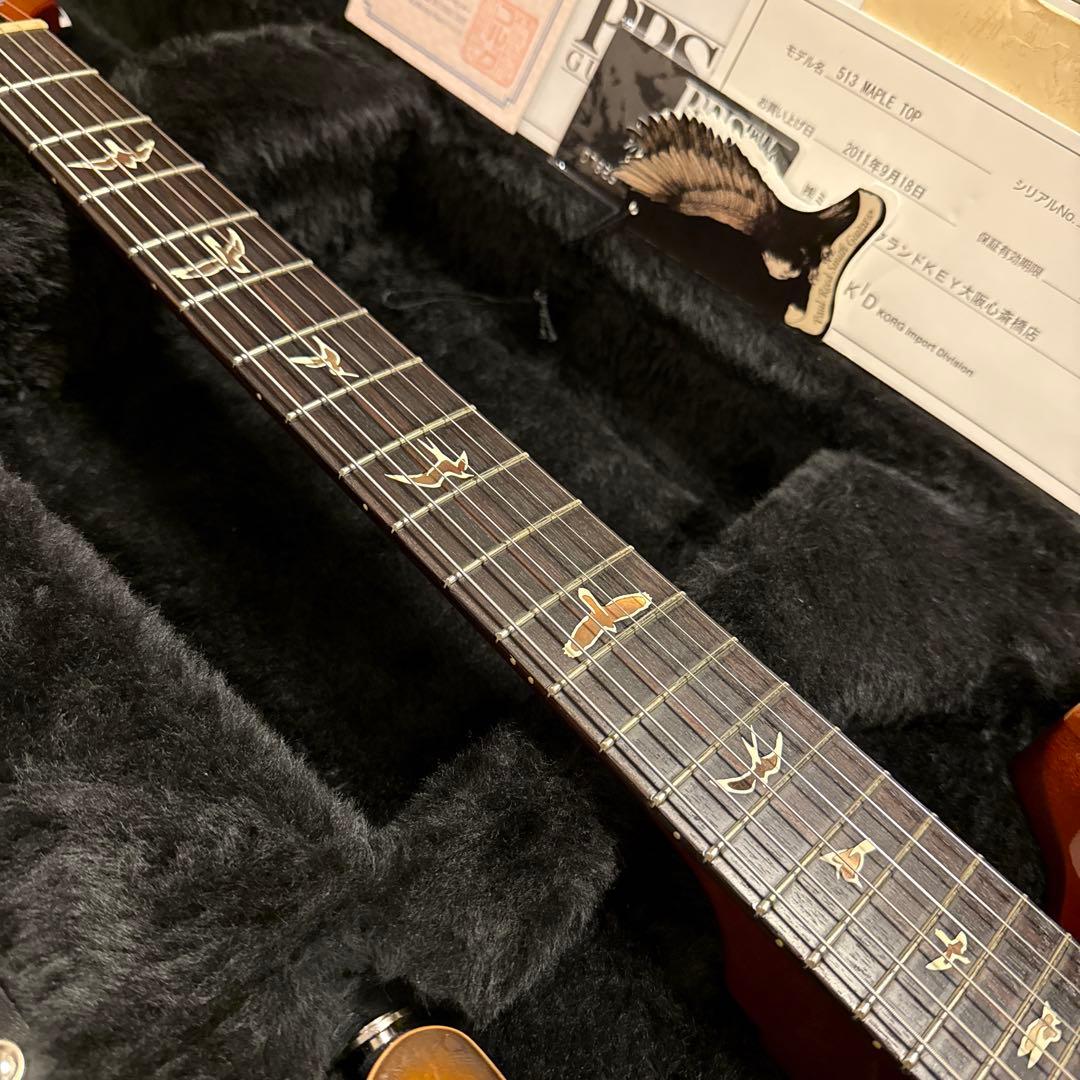 2011年製 PRS 513 MAPLE TOP AMBER BLACK