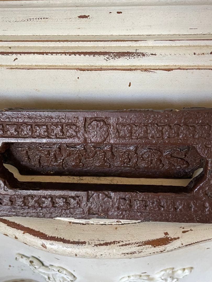 イギリス　アンティーク　郵便受け　ポスト　受け口　Letter 140年　レア