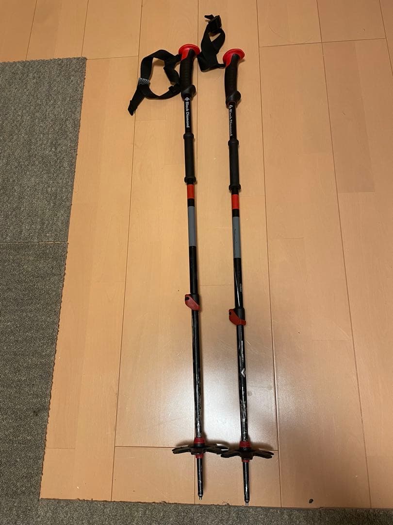 traverse スキー　ストック　ポール