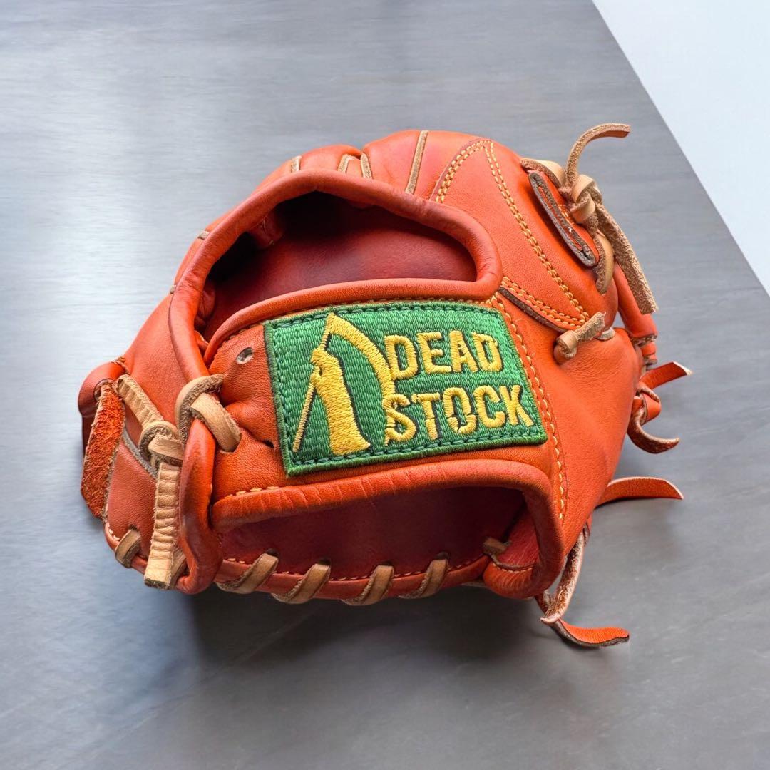 DEAD STOCK 硬式グローブ オレンジ　ジュテルレザー皮革ステア