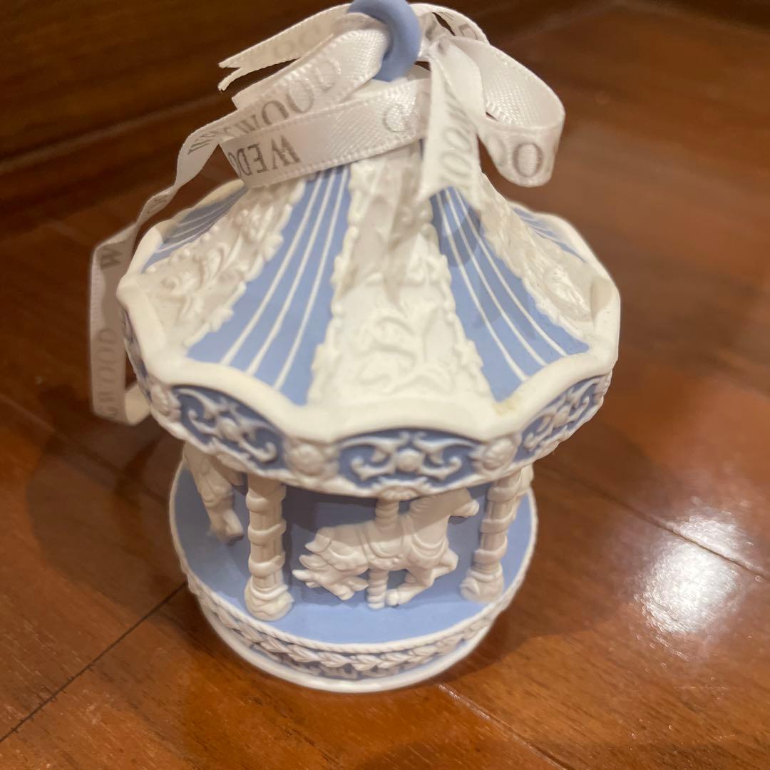 ウェッジウッド⚫︎2010年製　青　メリーゴーランドオーナメント