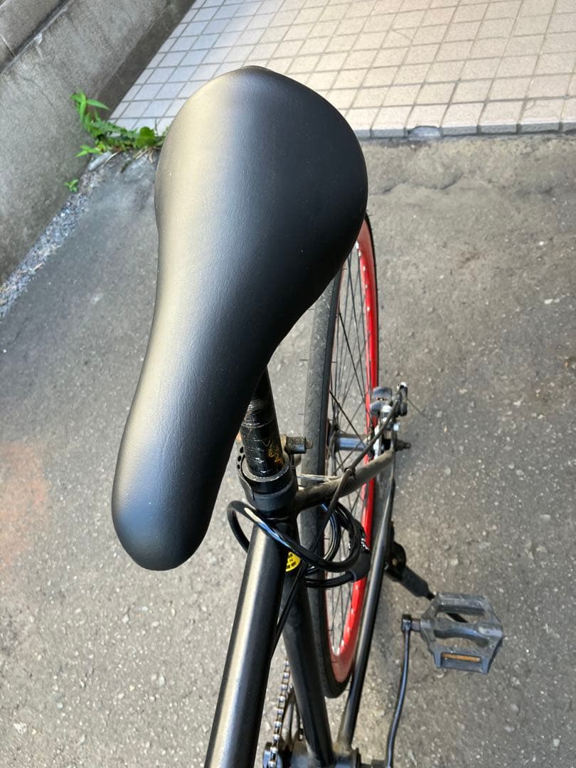 カ*す様 クロスバイク ブラック/レッド