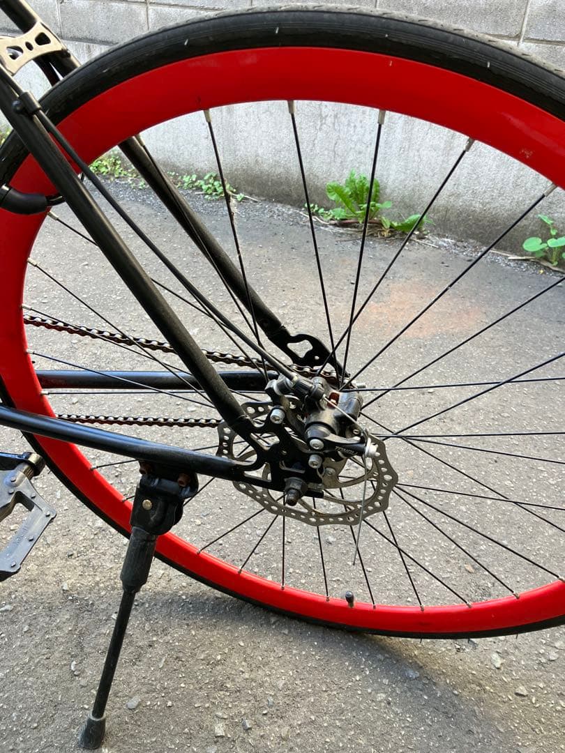 カ*す様 クロスバイク ブラック/レッド