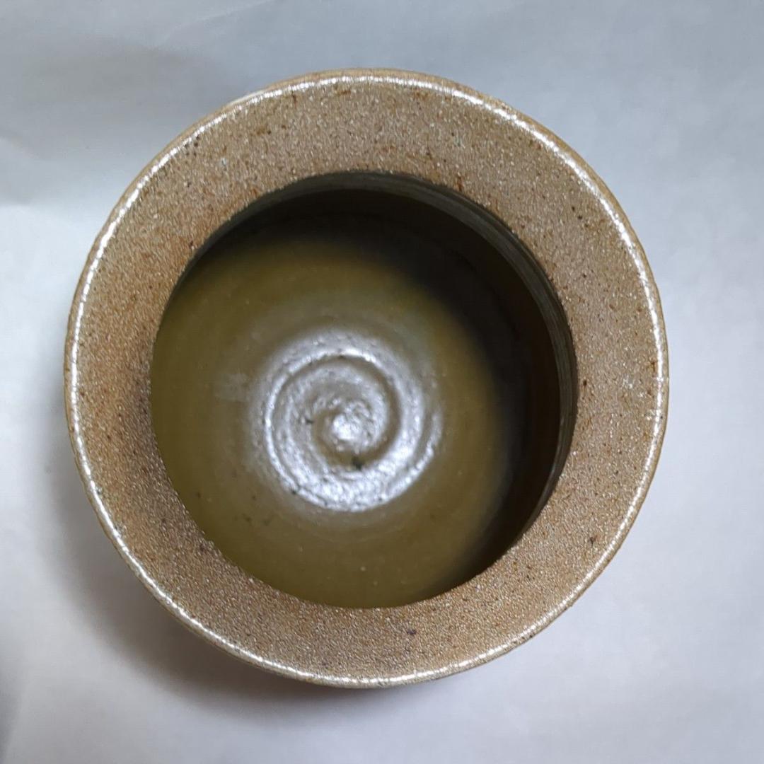 民藝 益子焼 塩釉花瓶 鹿目曹 塚本製陶 神鹿窯 濱田庄司 花器 美品