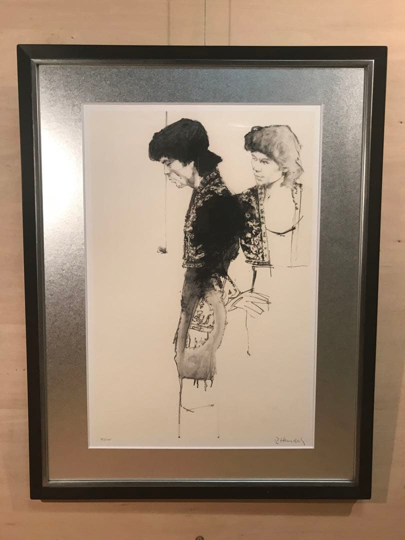 ロバート・ハインデル「Portrait of K」シルクスクリーン　直筆サイン有