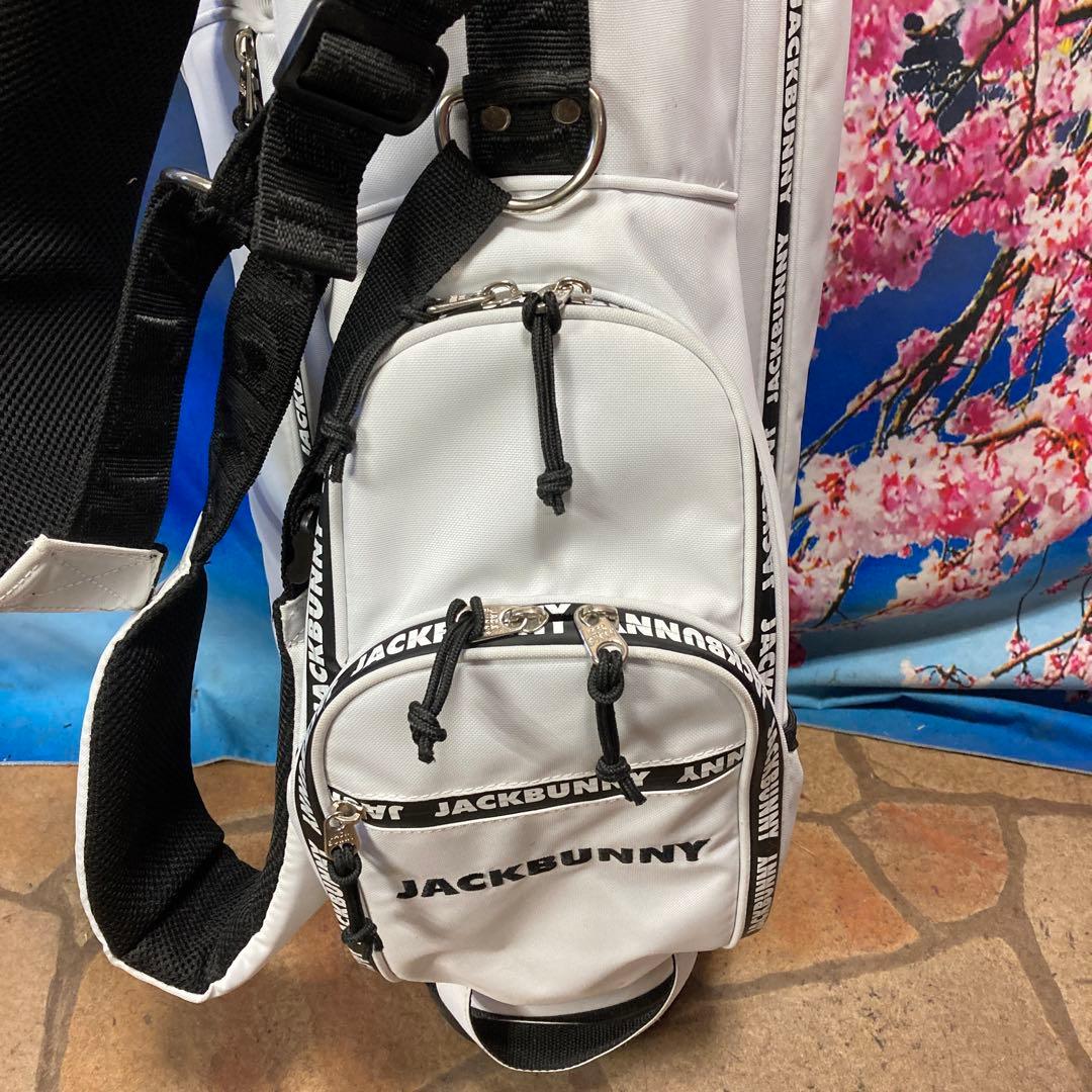 寶BU-1086 JACK BUNNY スタンド式 キャディバッグ ホワイト