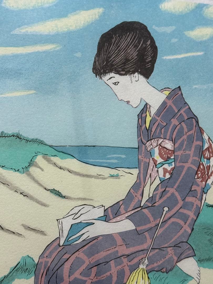 竹久夢二　「秋雲流れて」　限定237/250 美品　年末セール　送料込み1215