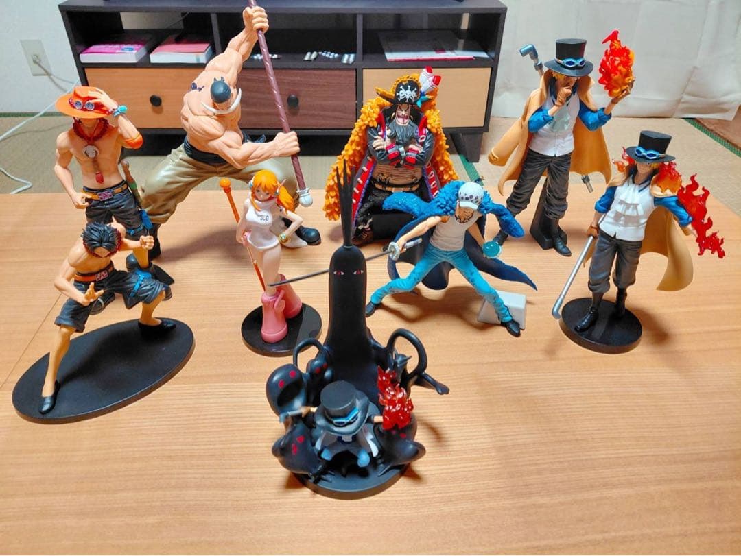 ワンピース フィギュア まとめ売り エース/サボ/ロー等 計9体 箱なし