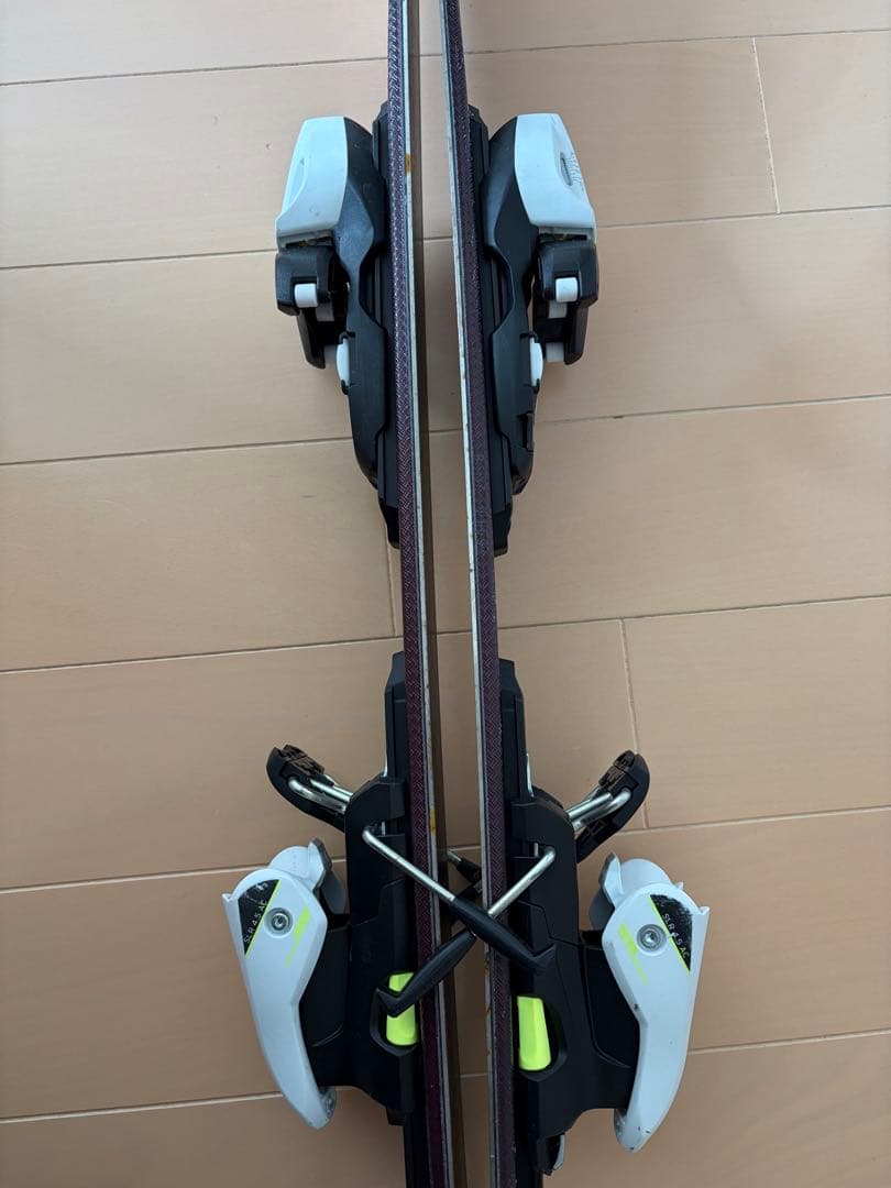 美品 HEAD kids スキー板 117cm ビンディング付き ストック 85