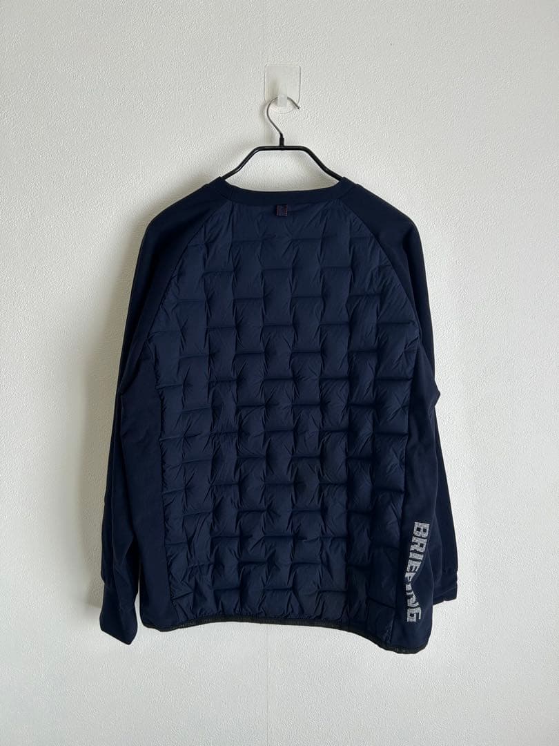 ブリーフィングゴルフ　ハイブリッド ストレッチ クルーネックダウン サイズＭ