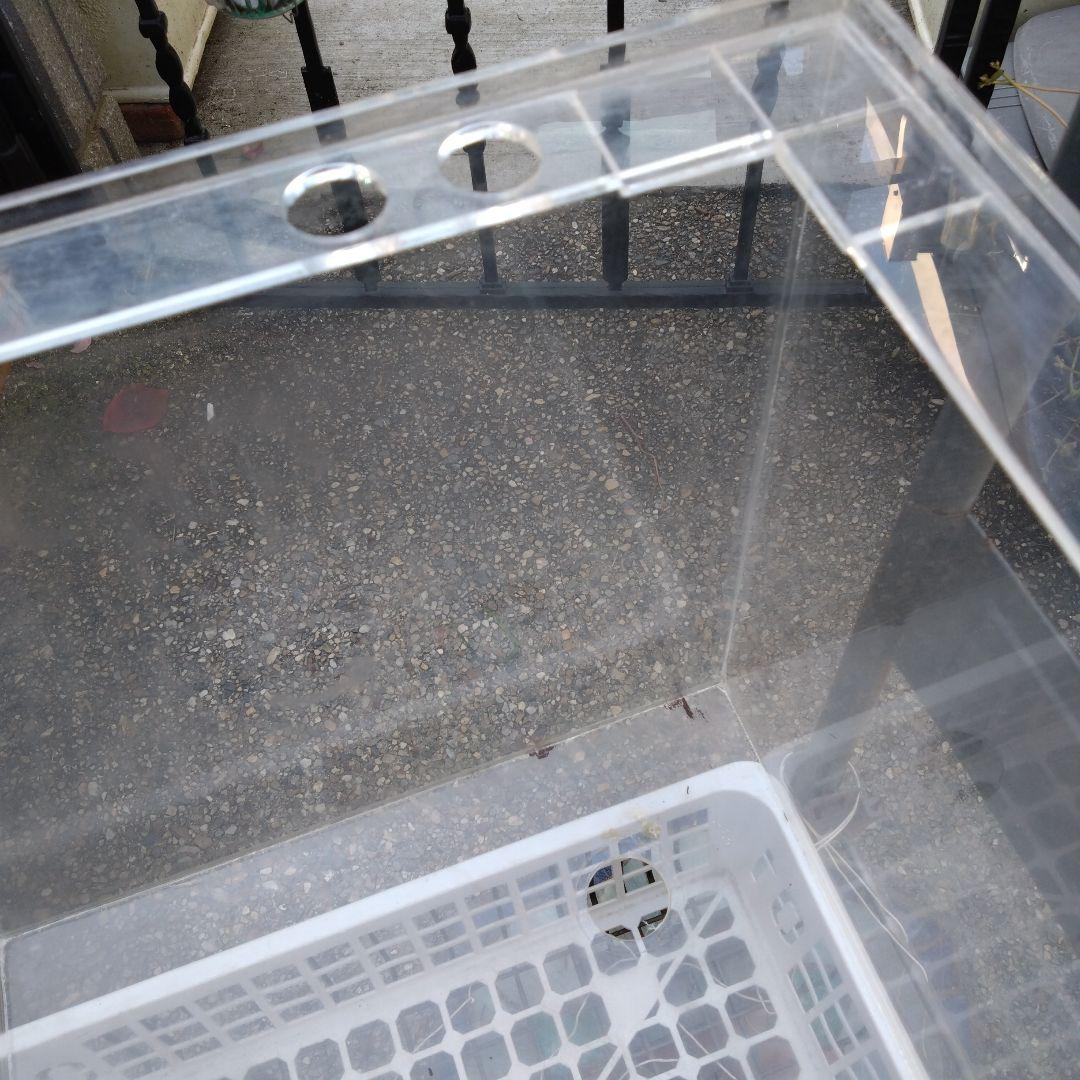 愛知県お引き取り☆アクリル濾過槽600450450☆2台