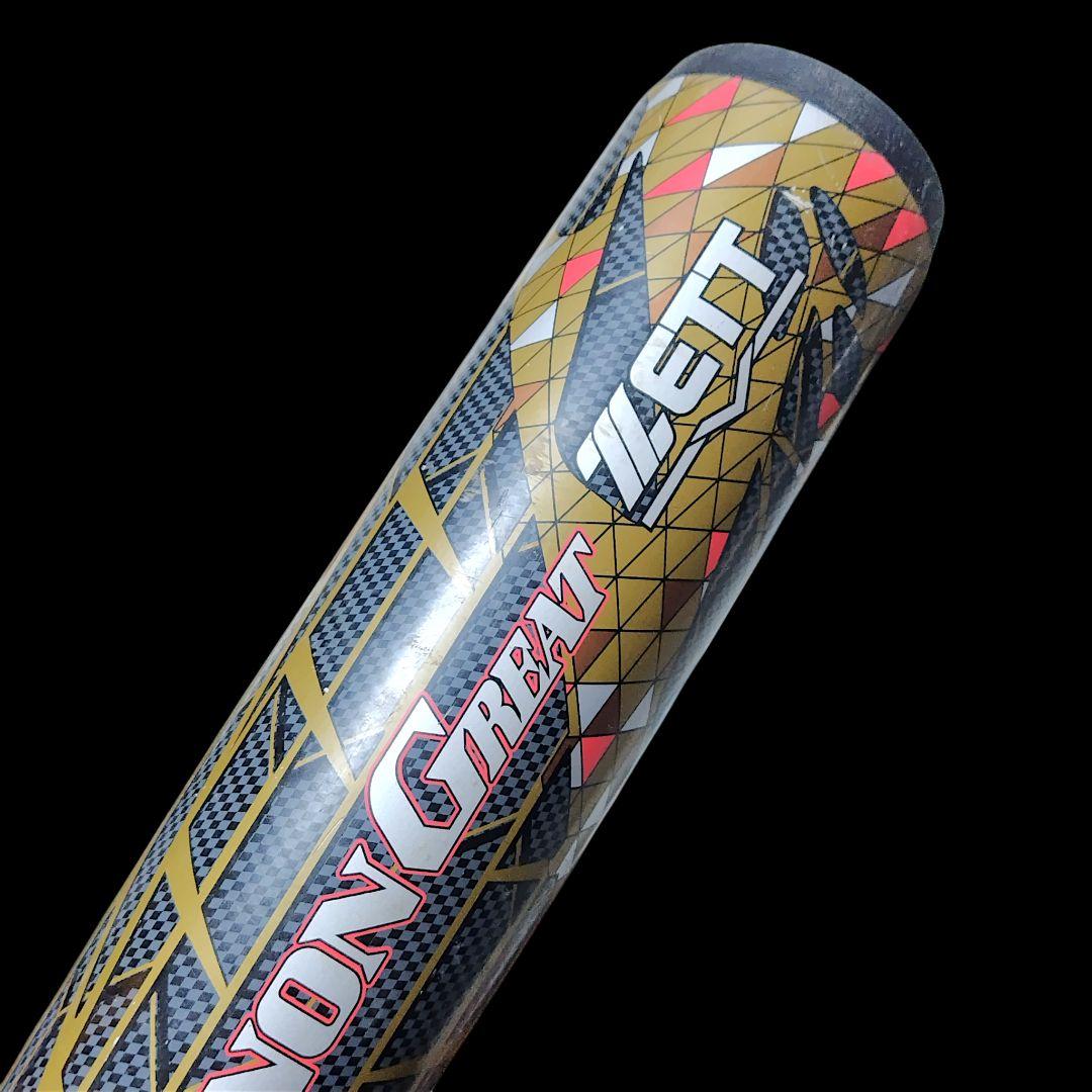 【良品】ZEET BLACK CANNON GREAT 軟式バット 84cm