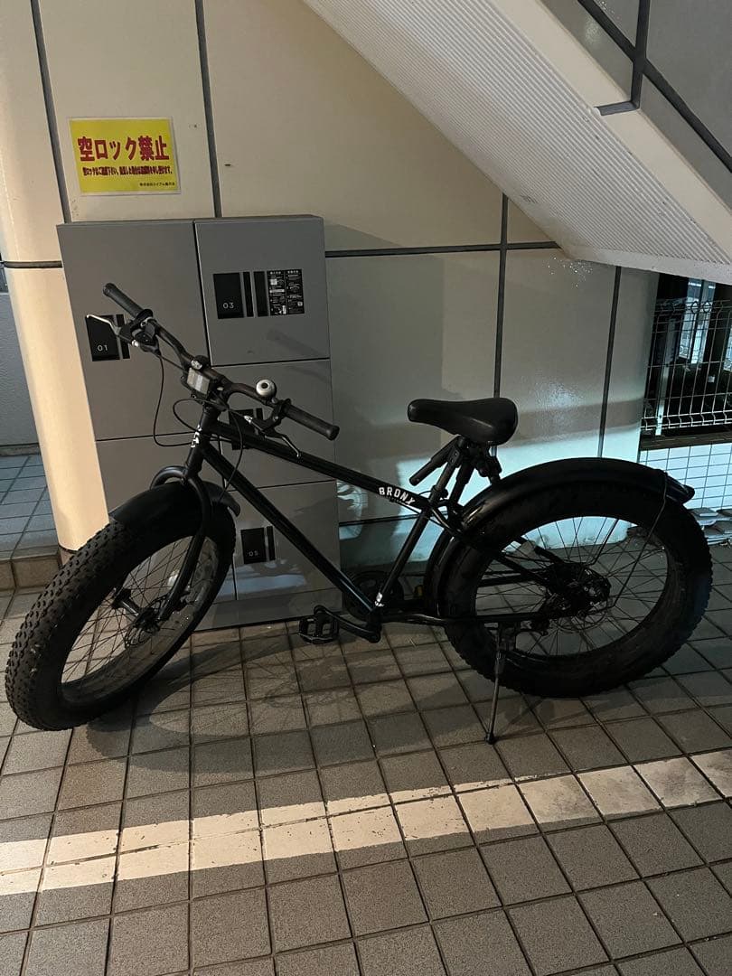 対面限定 湘南エリアBRONX ファットバイク ブラック/26インチ