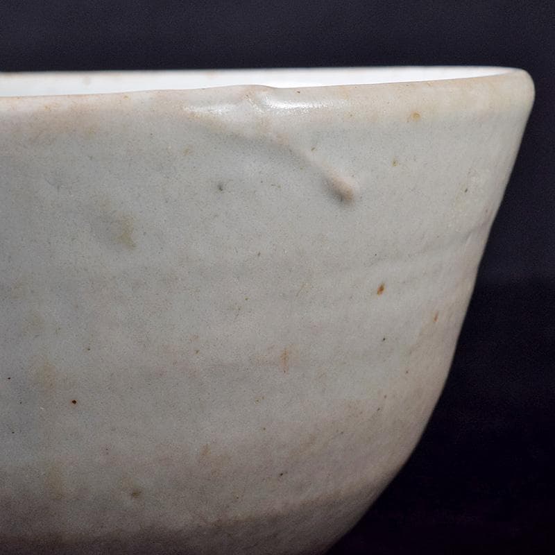 朝鮮美術　李朝　高麗白磁　茶碗　時代箱付　D　R8763