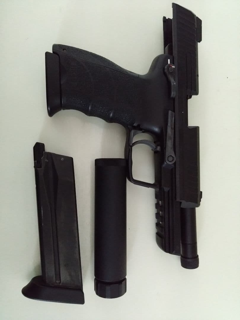 【中古美品】HK45タクティカル ブラック サプレッサー付属 【箱無し】