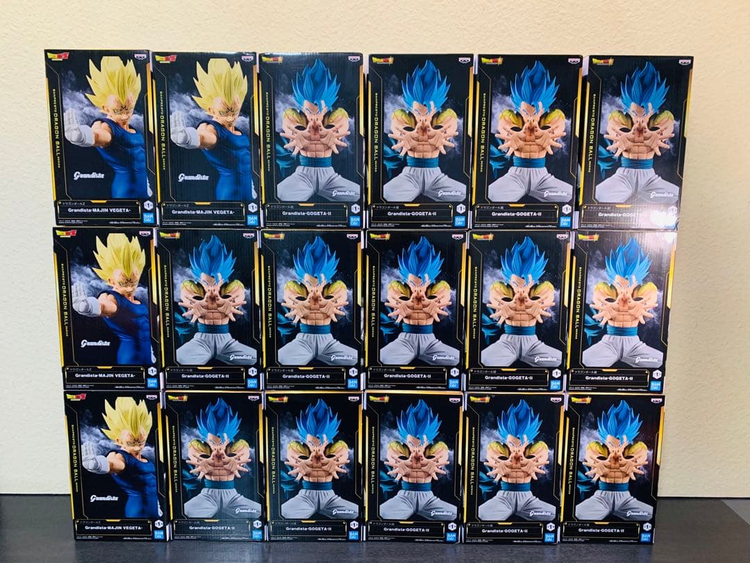 【新品未開封】ドラゴンボール　魔人ベジータ・ゴジータ　グランディスタ18体