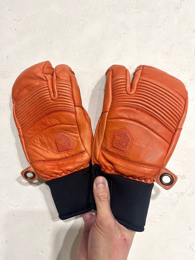 ⭐️美品⭐️HESTRA ヘストラ スキー スノーボード レザー ミトン グローブ