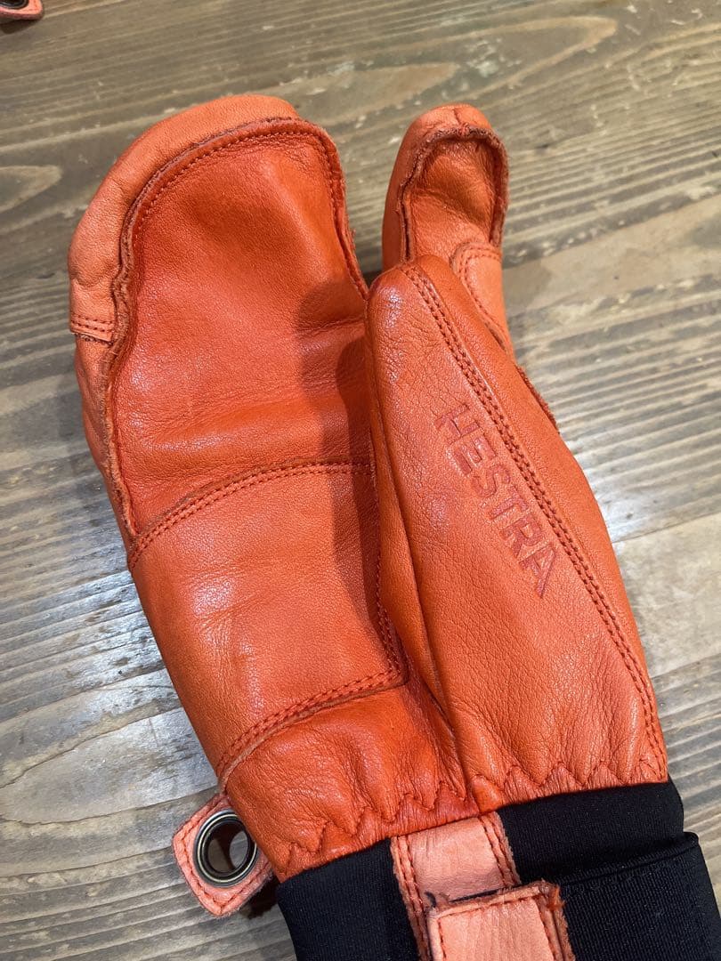 ⭐️美品⭐️HESTRA ヘストラ スキー スノーボード レザー ミトン グローブ