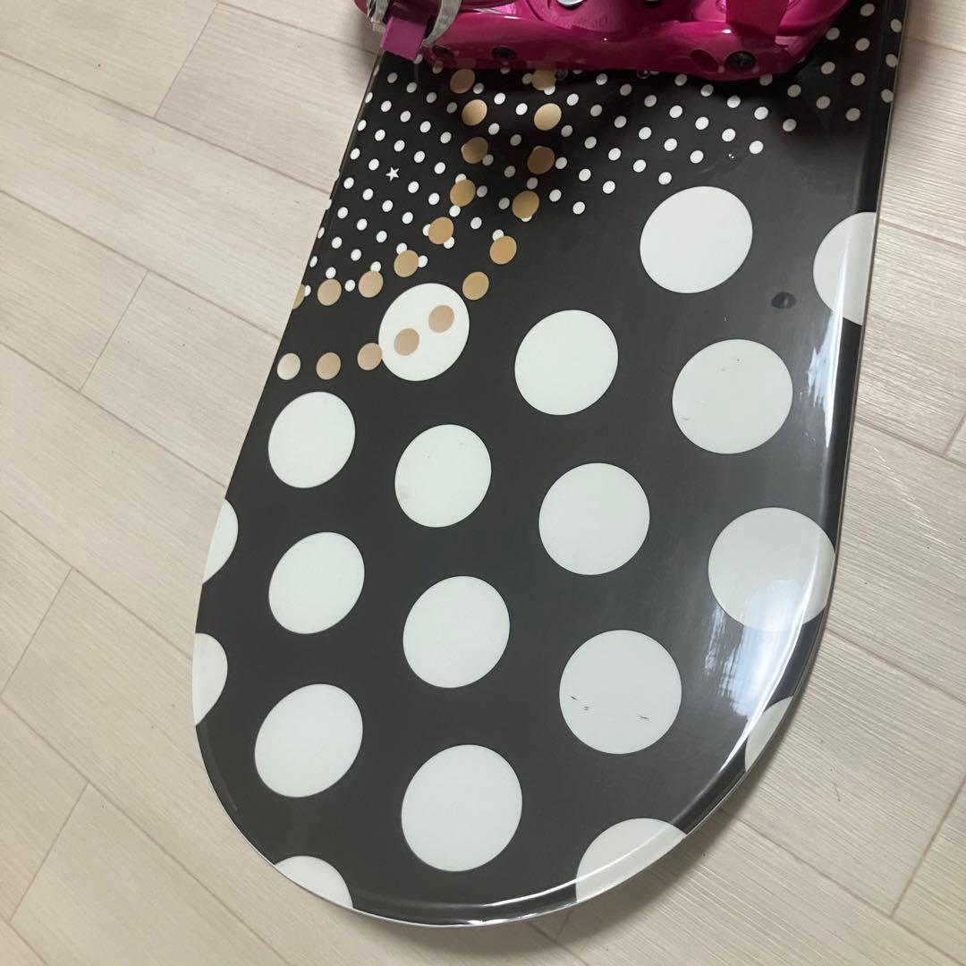 【美品】カバー付STELLA STLOO QUEEステラスノーボードセット140