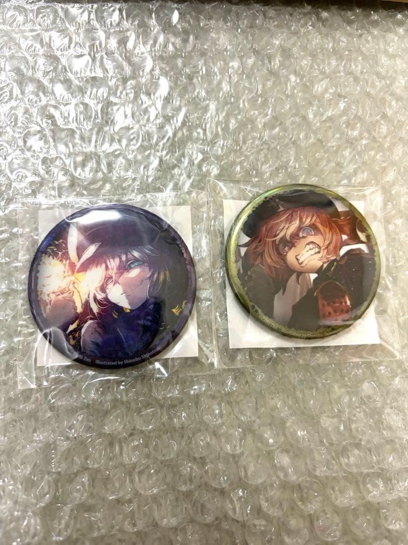 幼女戦記　くじ引き堂　S賞　キャラファイングラフ　缶バッジ　2個　ターニャ