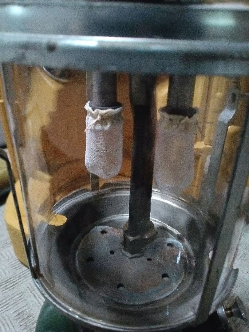 追記あり●コールマンランタン73年　 グリーンカラー　クラムシェルケース付き