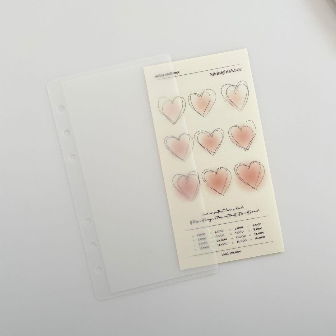 早い者勝ち　韓国　バインダー　貯金　リフィル　セービング　2026年　カレンダー