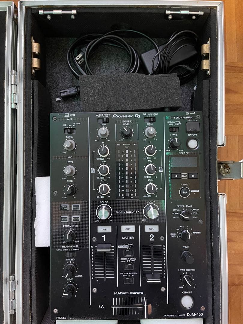 Pioneer DJ DJM-450 ※オプション/ハードケース、レコードセット