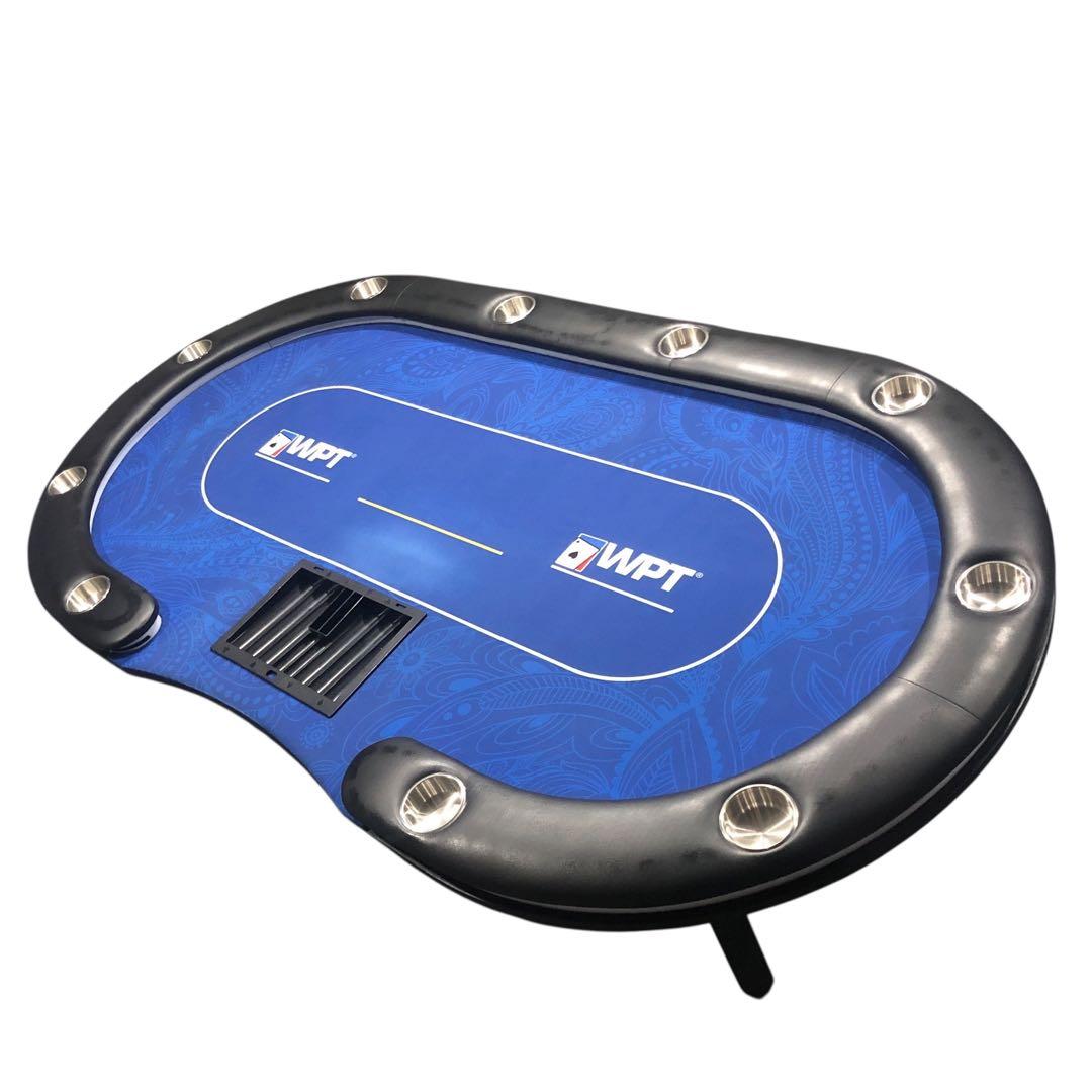 ポーカーテーブル 折りたたみテーブル 折りたたみ脚 競技用テーブル LEDライト